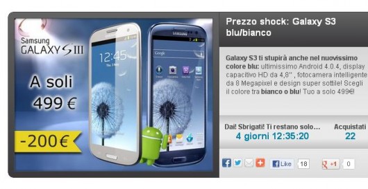 samsung galaxy s3 offerta