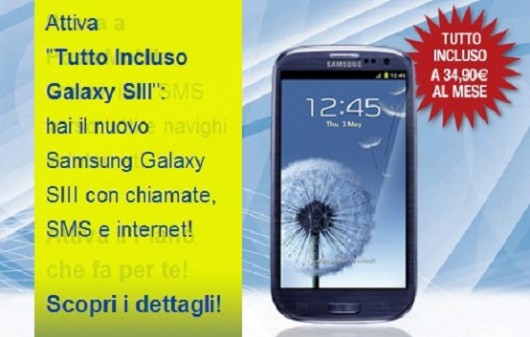 Samsung Galaxy S3 offerta PosteMobile