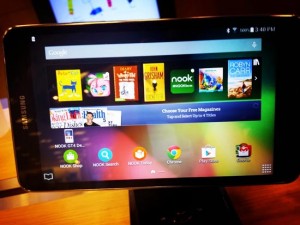 Samsung Galaxy Tab Nook novità